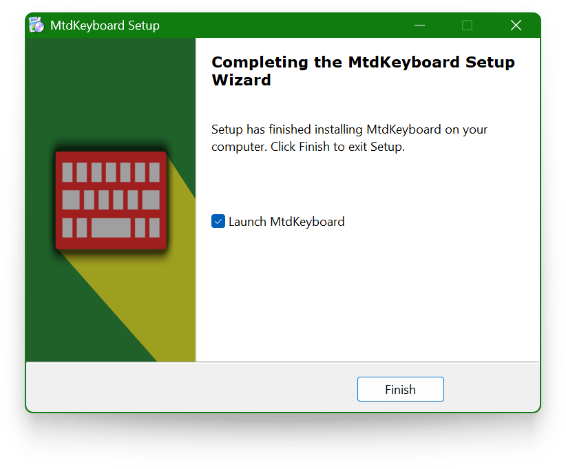 Download MtdKeyboard For Windows - INSTALLATION STEP 5